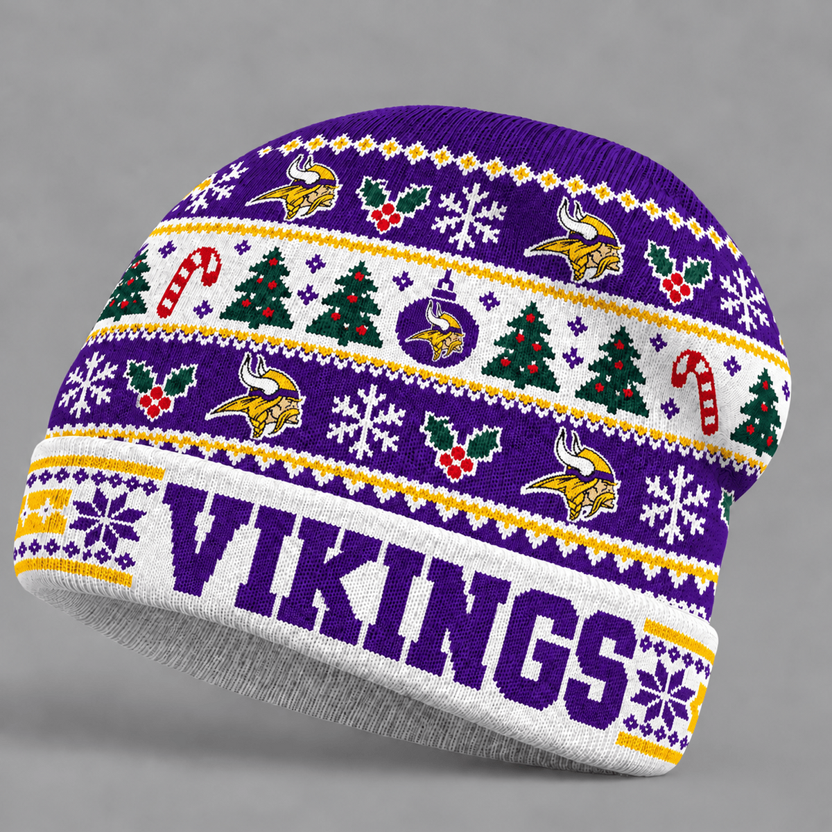 MIN x NFL Christmas Game Day Beanie Hat