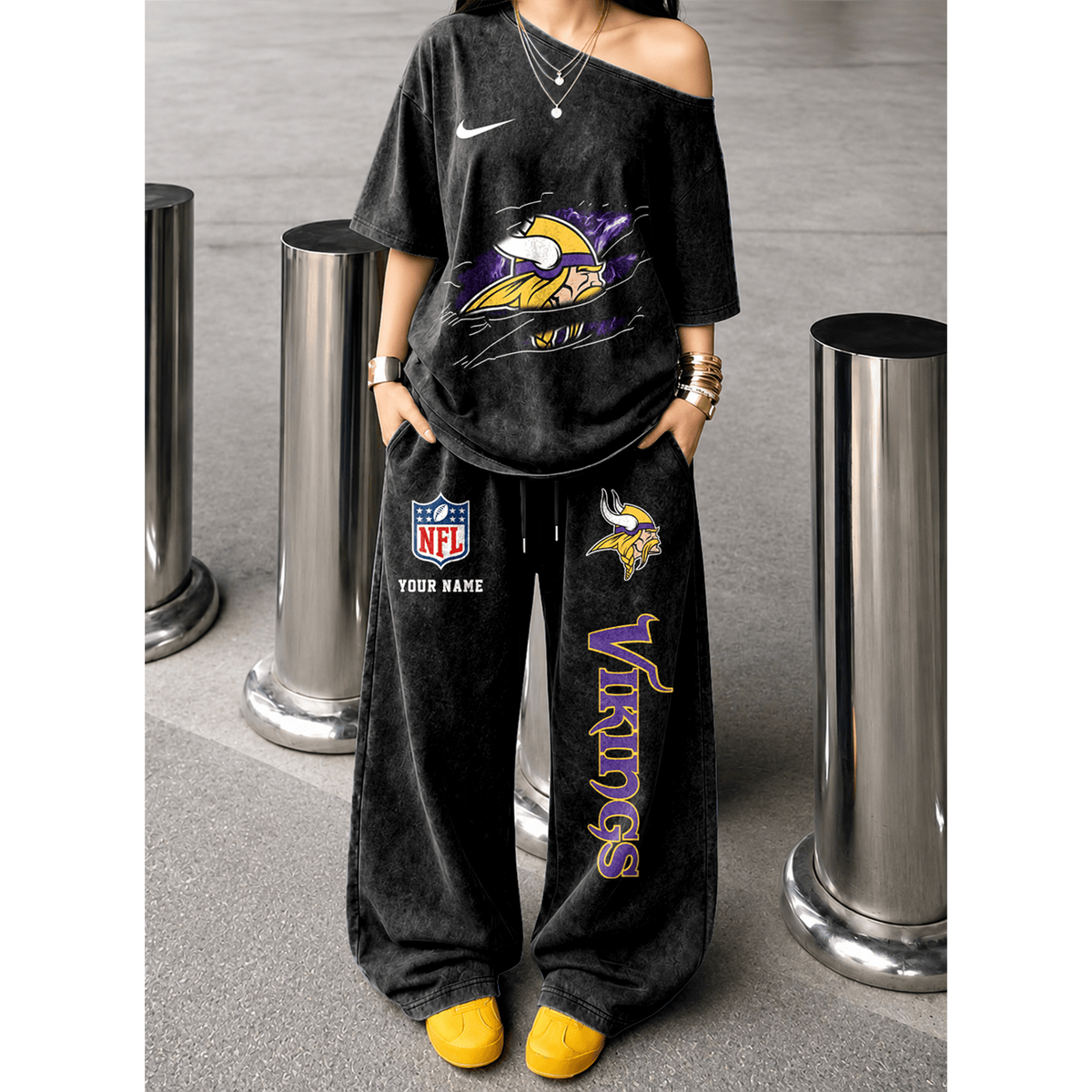 MIN x NFL Relaxed Fit Two Piece Sportswear Set