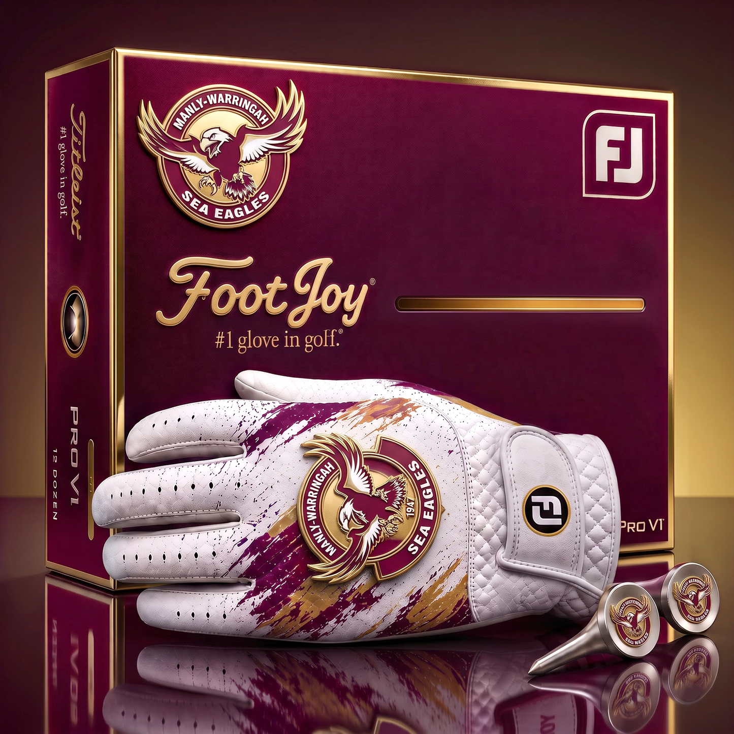 MW_SIGNATURE NRL DELUXE PERSONALIZED GOLF GLOVE SET LIMITED EDITION
