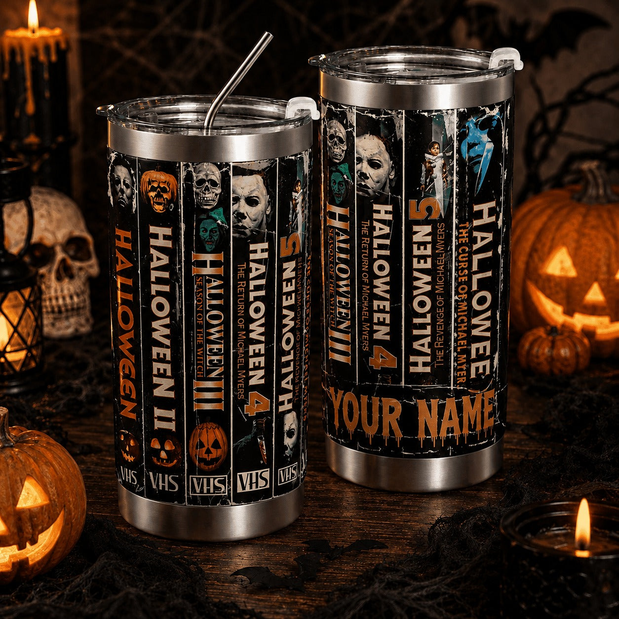 Michael Myers Fans Halloween Premium Tumbler 20oz Personalized Gift For Fan Men Women - Limited Edition