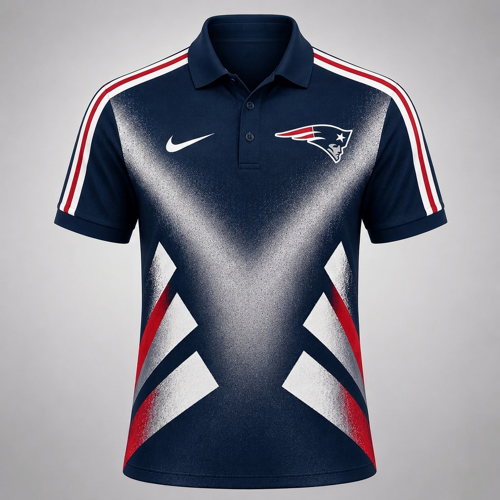NEP x Premium NFL Sports Fan Geometric Pattern Polo Shirt