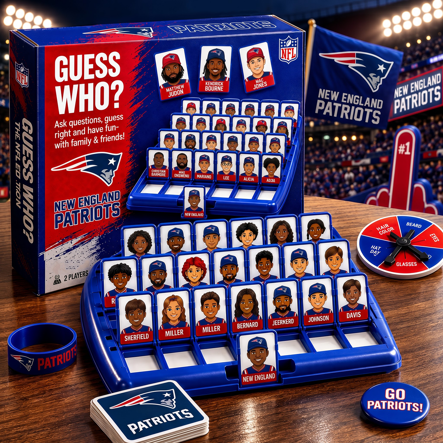 NEP_NFL ELITE FAN GUESS WHO BOARD GAME – COLLECTOR EDITION