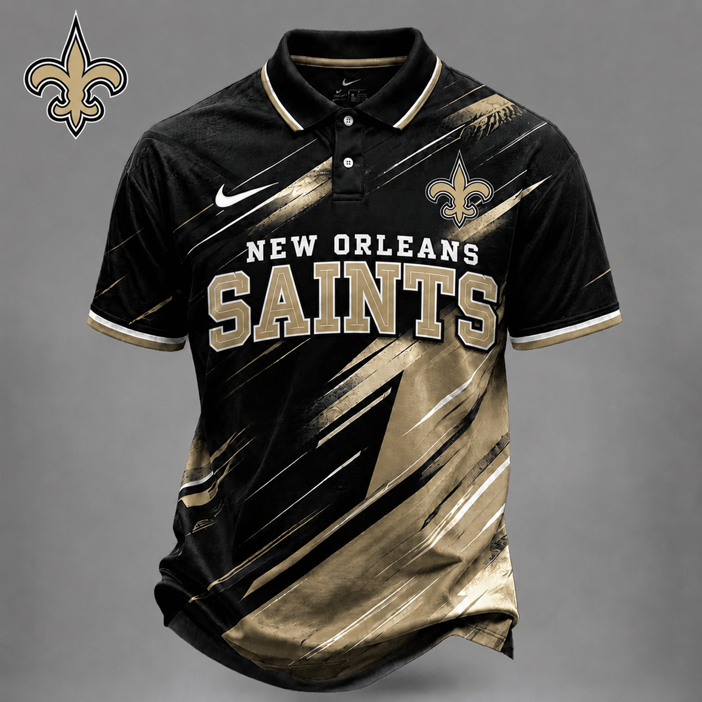 NO x NFL Premium Bold Stripe Polo Shirt
