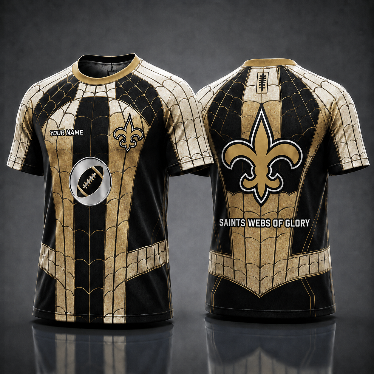 NOS NFL x Spider Personalized T-Shirt – Premium Limited Edition Gift for Football Fans