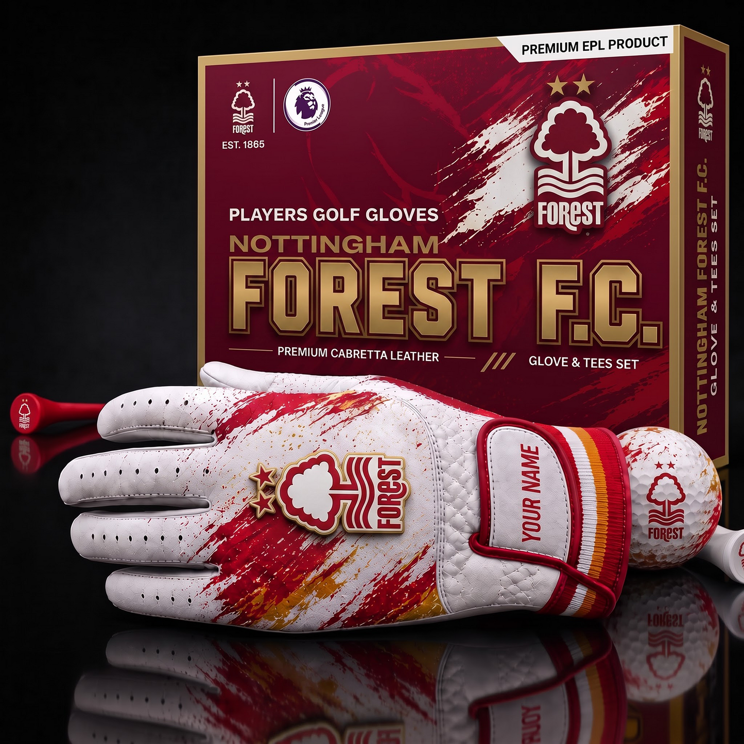 NOT EPL LUXURY PERSONALIZED GOLF GLOVE SET LIMITED EDTION