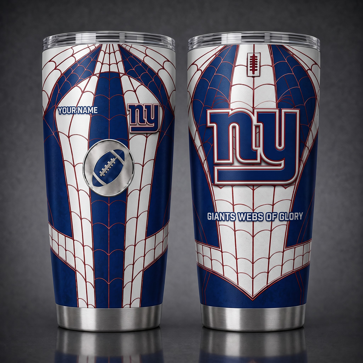 NYG NFL x Spider Premium Classic Tumbler Limited Edition Gift for Football Fans