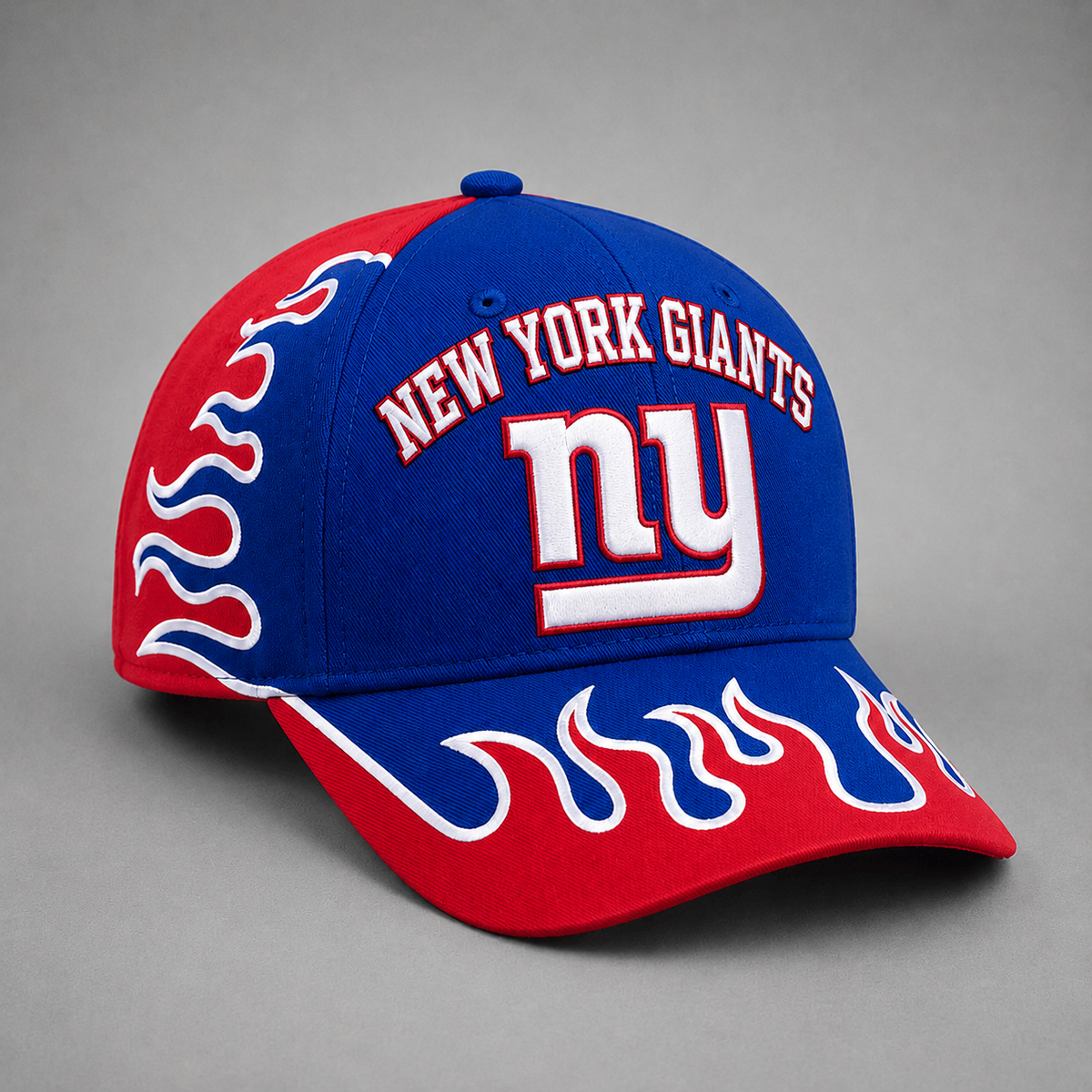 NYG Premium NFL Flame Curved Brim Baseball Cap