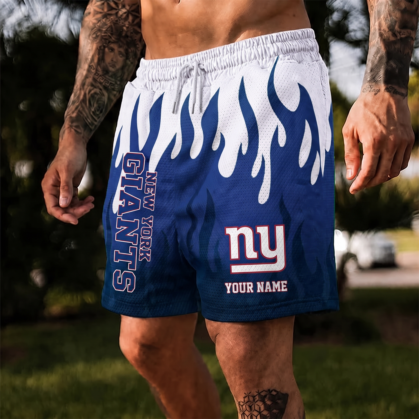 NYG X NFL Flame Shorts