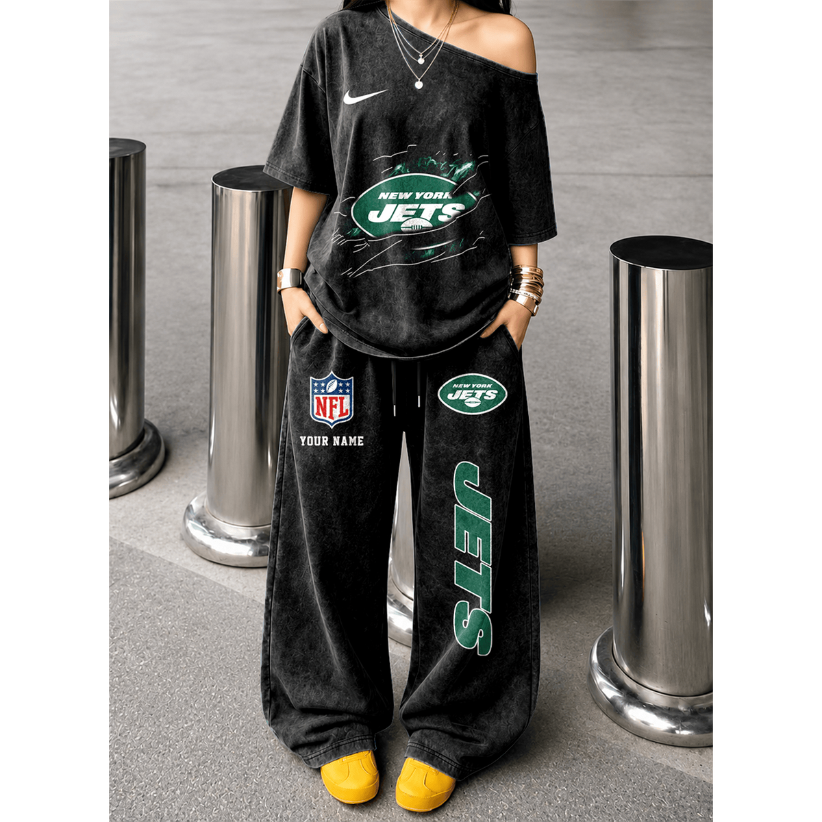 NYJ x NFL Relaxed Fit Two Piece Sportswear Set