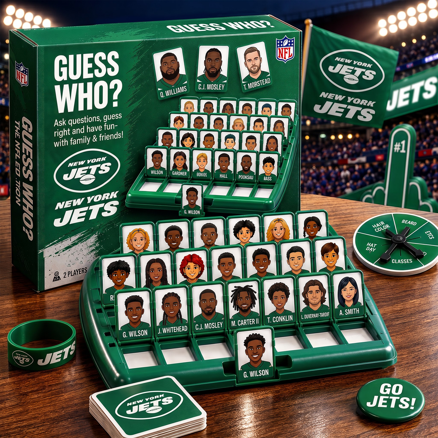 NYJ_NFL ELITE FAN GUESS WHO BOARD GAME – COLLECTOR EDITION