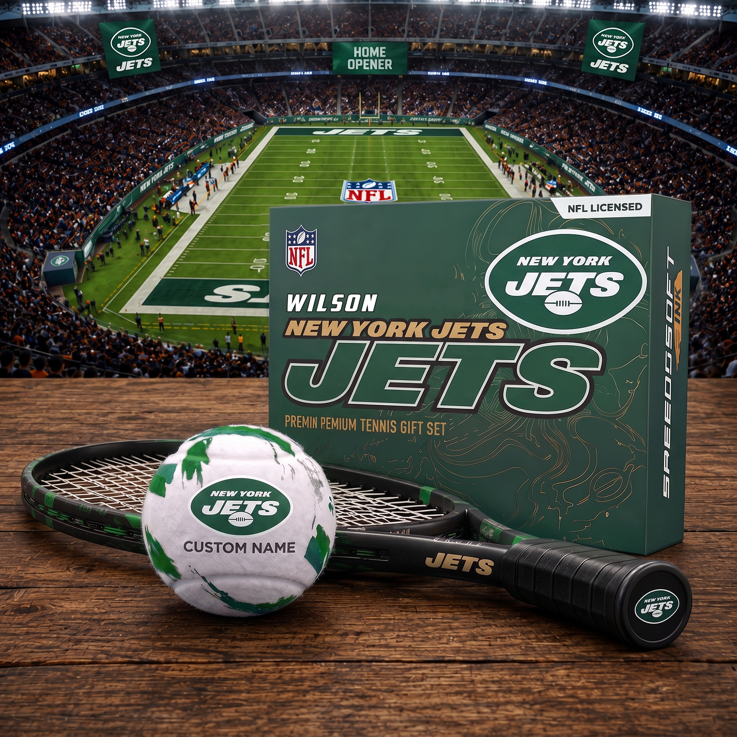 NYJ_PREMIUM NFL EXCLUSIVE PERSONALIZED TENNIS BALL SET LIMITED EDTION