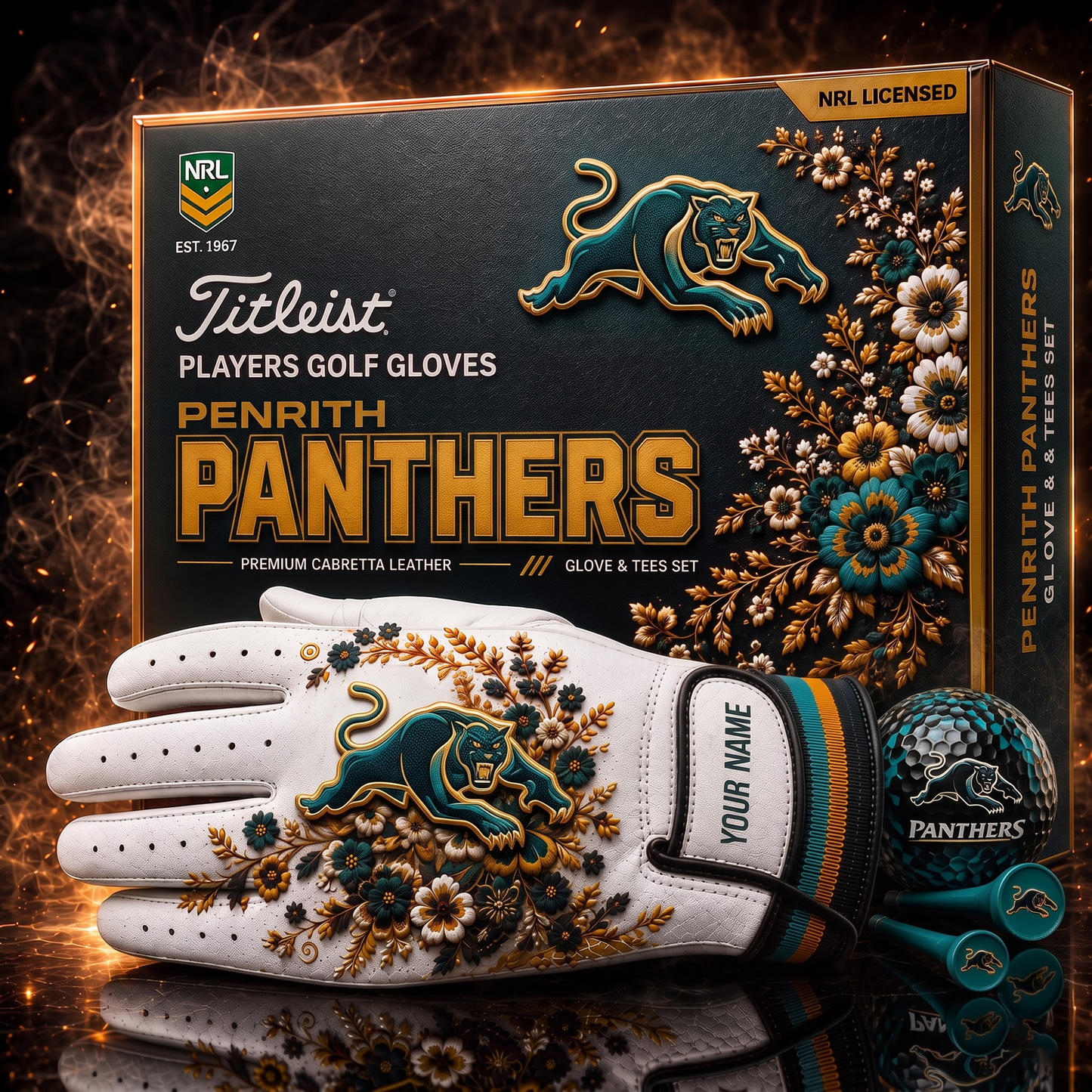 PEN X NRL LUXURY PLAYERS GOLF GLOVE GIFT SET V2