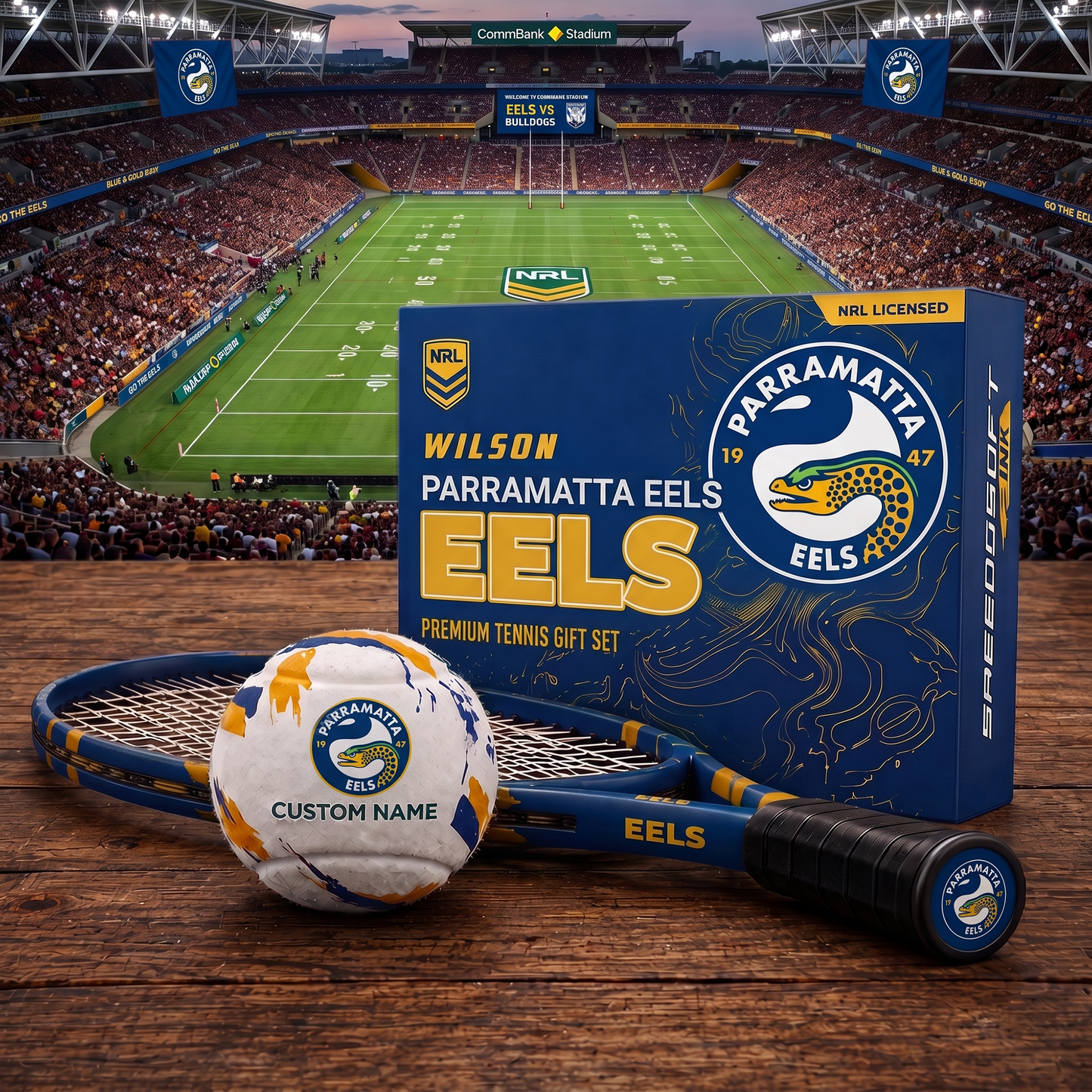 PE_PREMIUM NRL EXCLUSIVE PERSONALIZED TENNIS BALL SET LIMITED EDTION