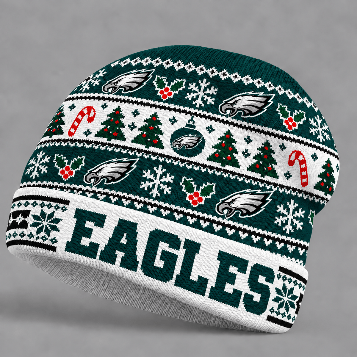 PHI x NFL Christmas Game Day Beanie Hat