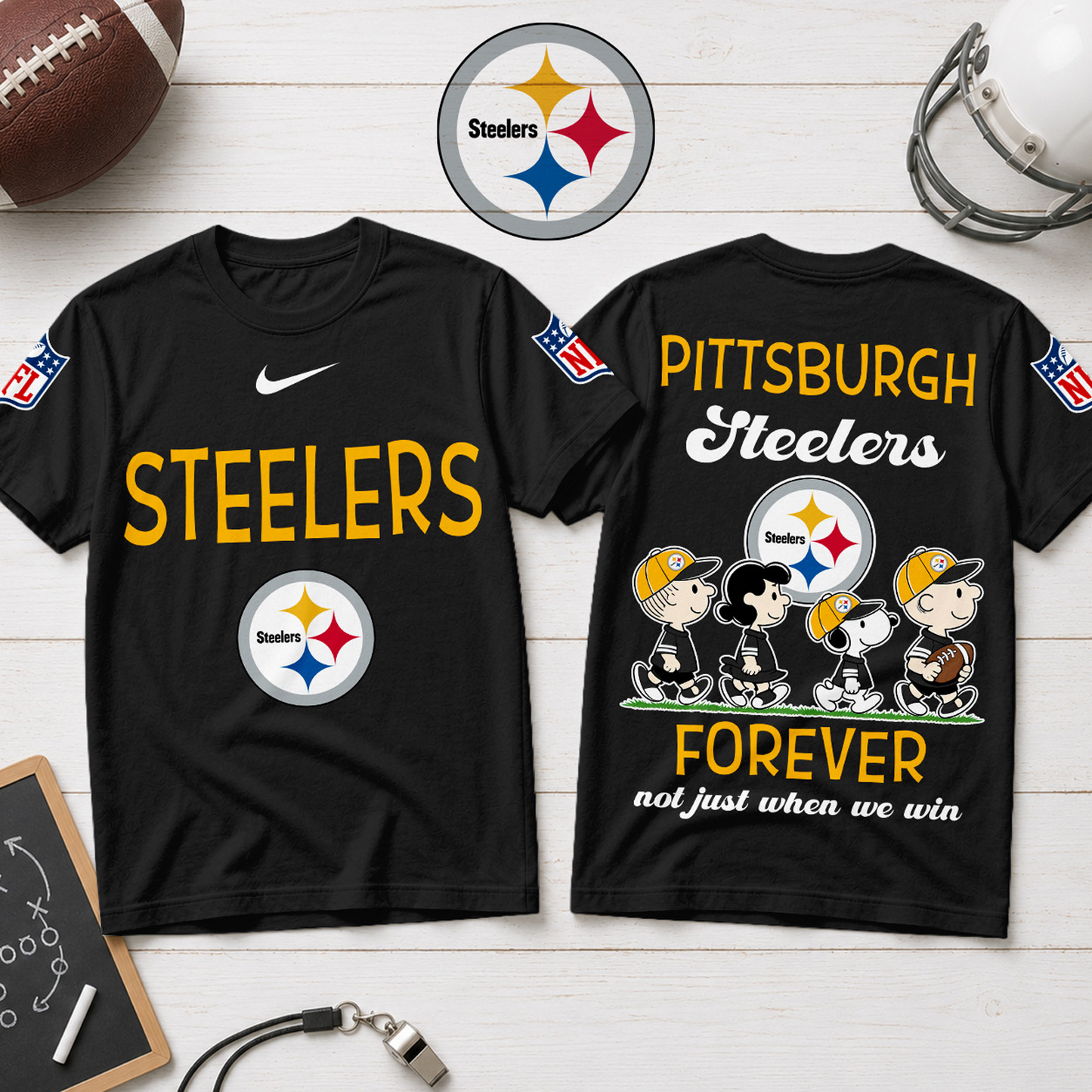 PIT x NFL Forever – Peanuts Football Fan 3D Shirt 2007
