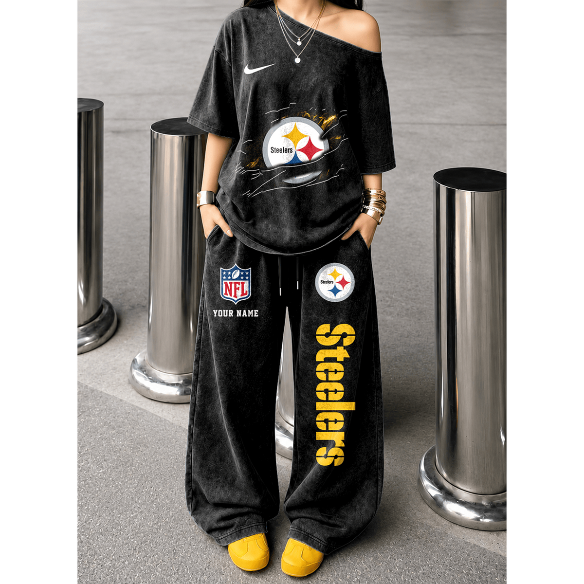 PIT x NFL Relaxed Fit Two Piece Sportswear Set