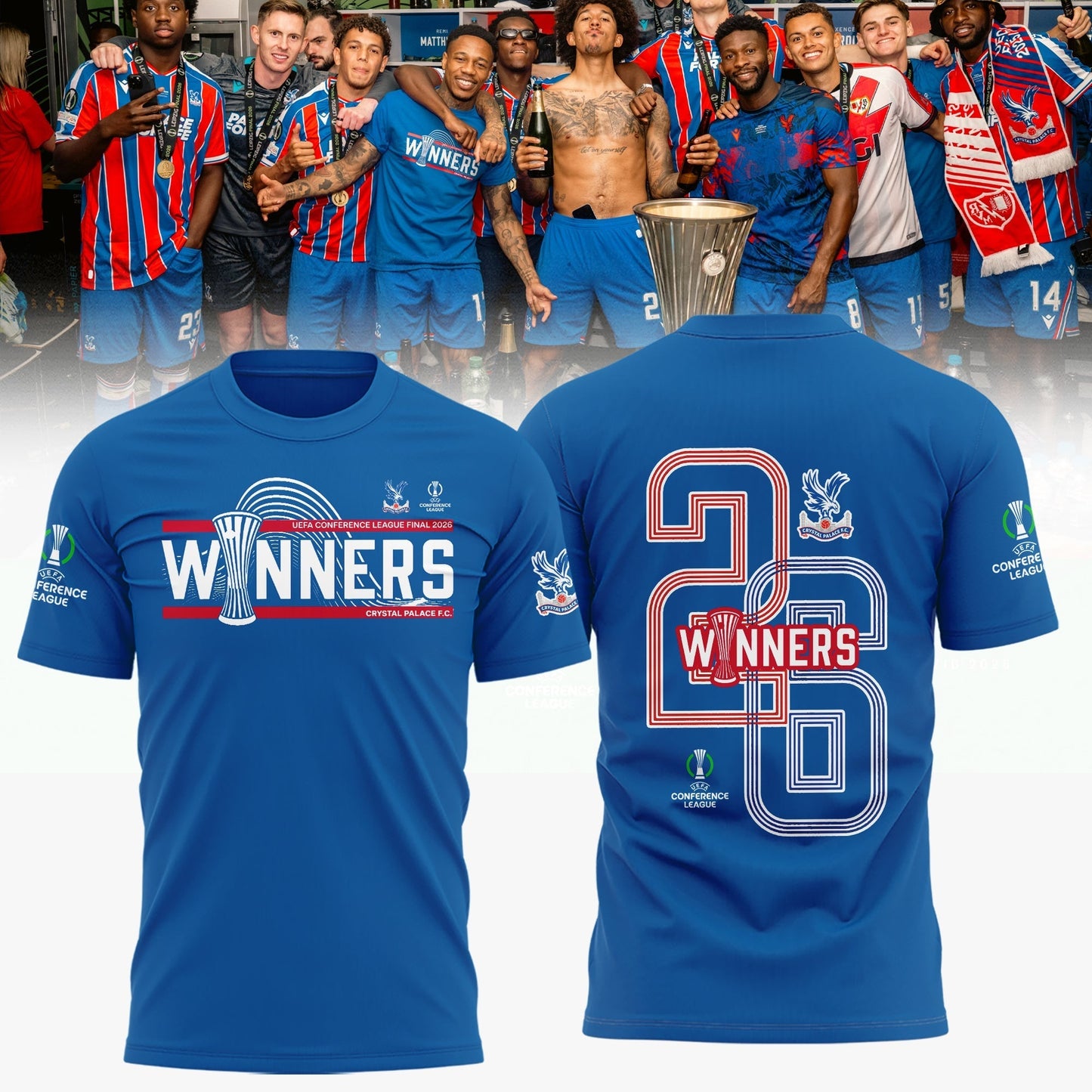 PREMIUM CRY X THANK FOR MEMORIES UEFA Conference League Winners Shirt V09 NDT LVH 280526