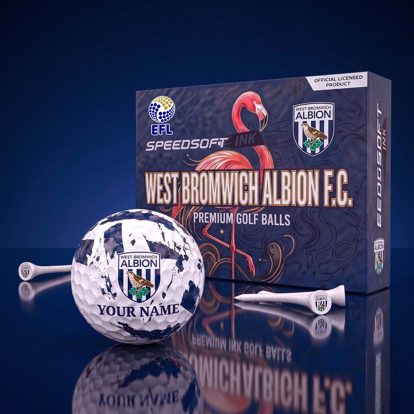 PREMIUM EFL X WES EXCLUSIVE PERSONALIZED GOLF BALL SET LIMITED EDTION