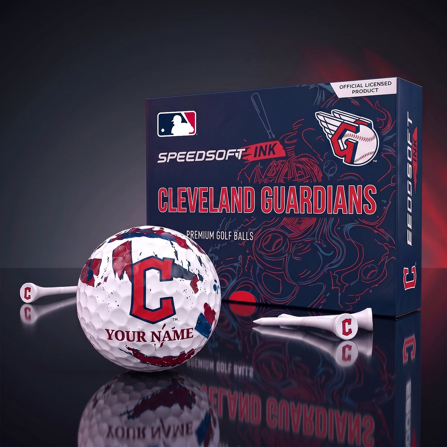 PREMIUM MLB X CG EXCLUSIVE PERSONALIZED GOLF BALL SET LIMITED EDTION