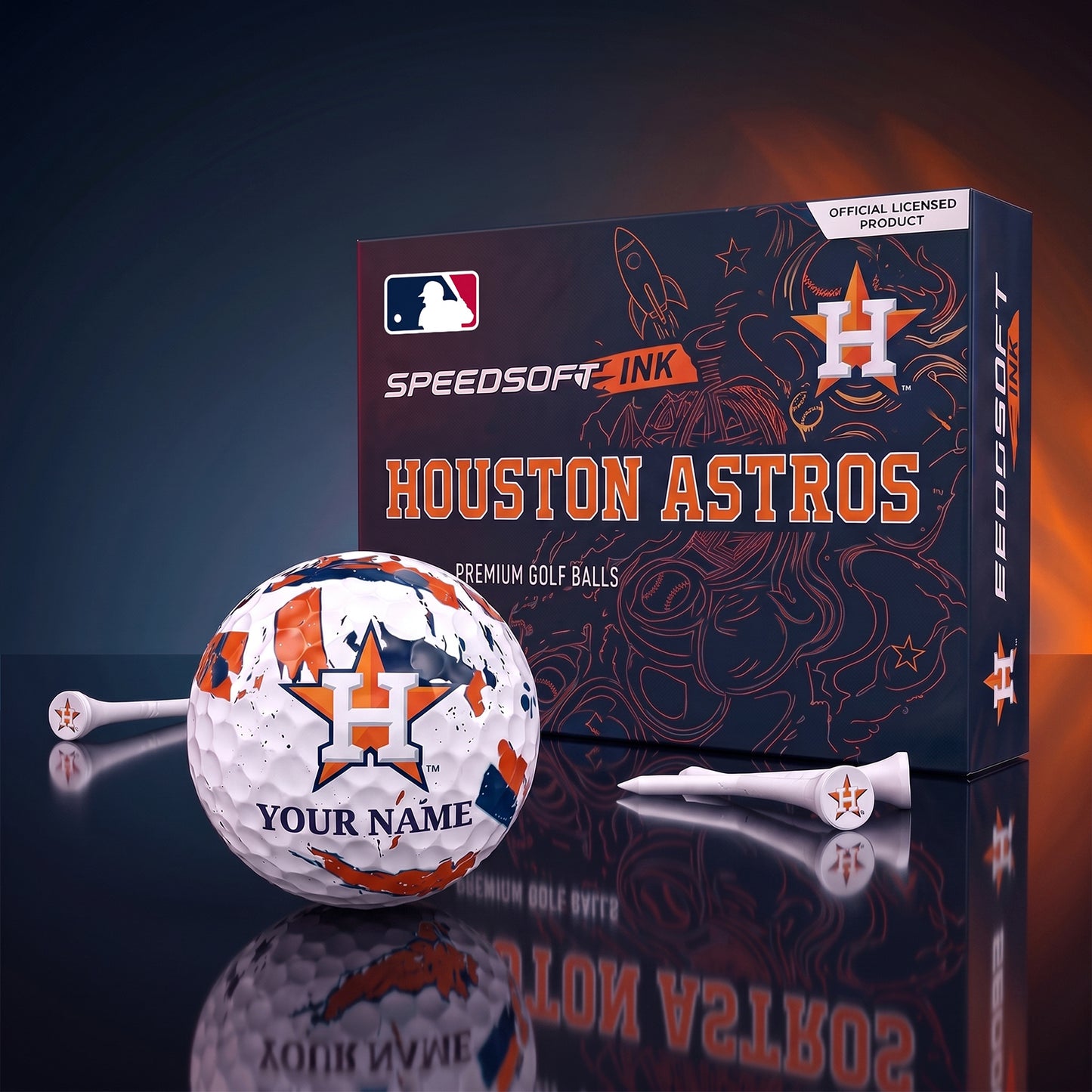 PREMIUM MLB X HA EXCLUSIVE PERSONALIZED GOLF BALL SET LIMITED EDTION