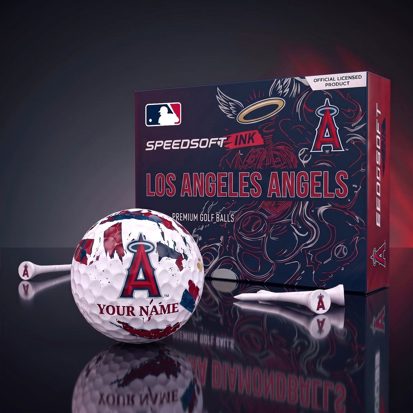 PREMIUM MLB X LAA EXCLUSIVE PERSONALIZED GOLF BALL SET LIMITED EDTION