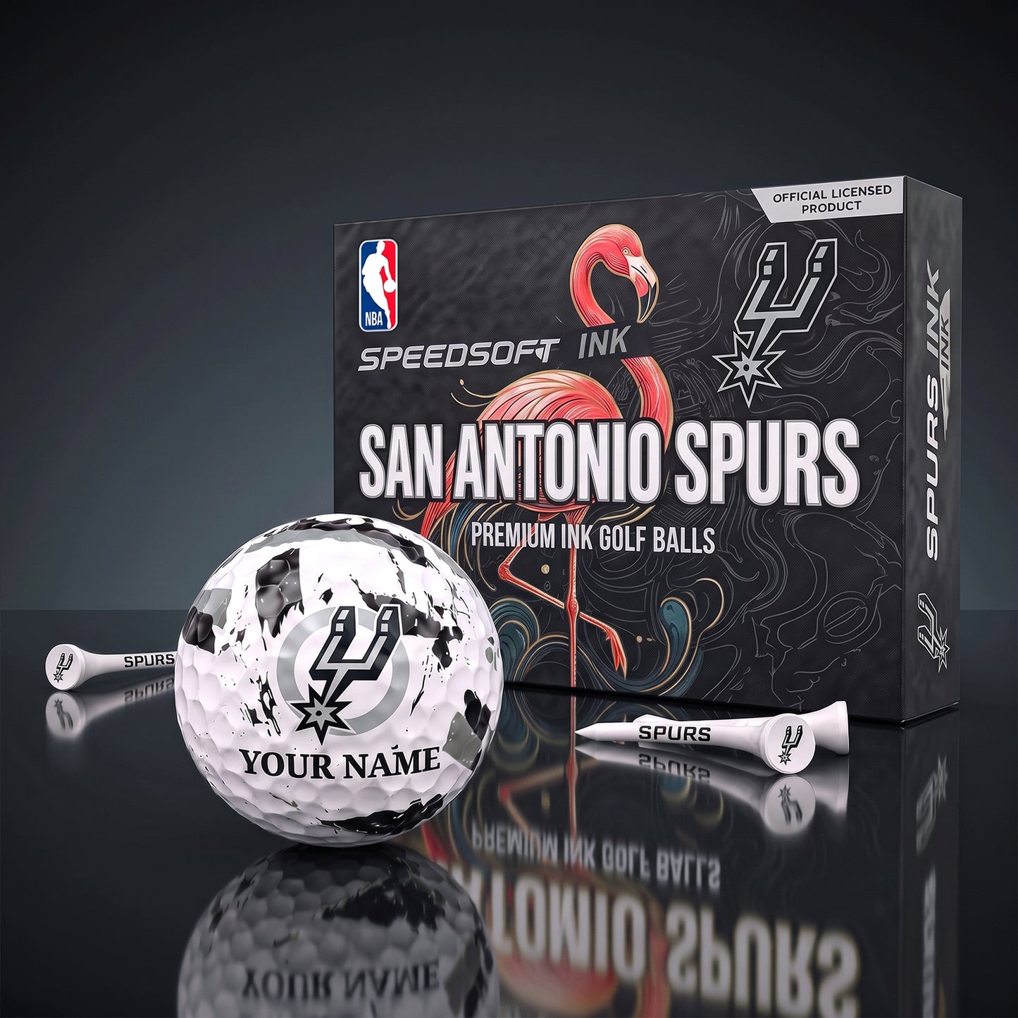 PREMIUM NBA X SAS EXCLUSIVE PERSONALIZED GOLF BALL SET LIMITED EDTION