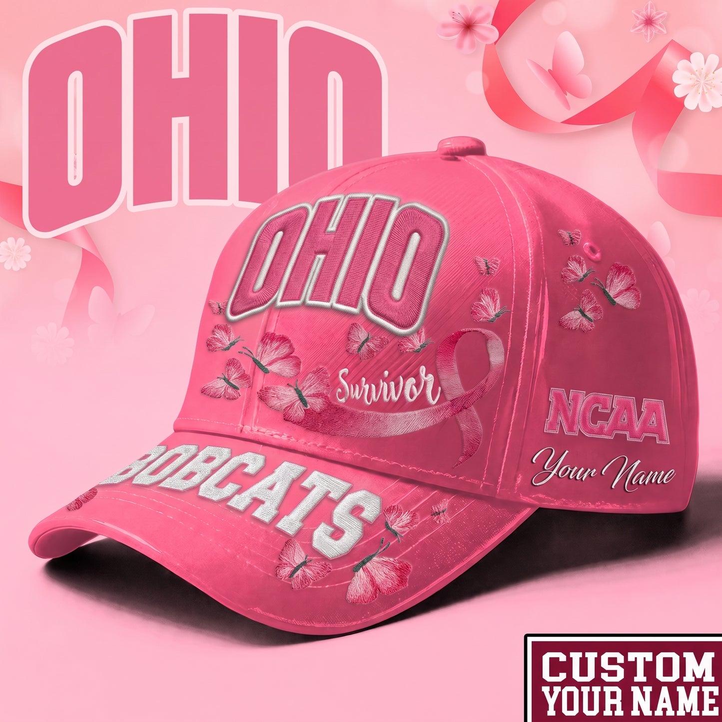 PREMIUM NCAA X OHI EXCLUSIVE BREAST CANCER SURVIOR CAP