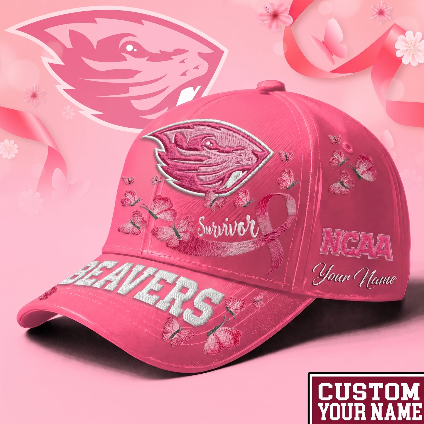 PREMIUM NCAA X OSB EXCLUSIVE BREAST CANCER SURVIOR CAP
