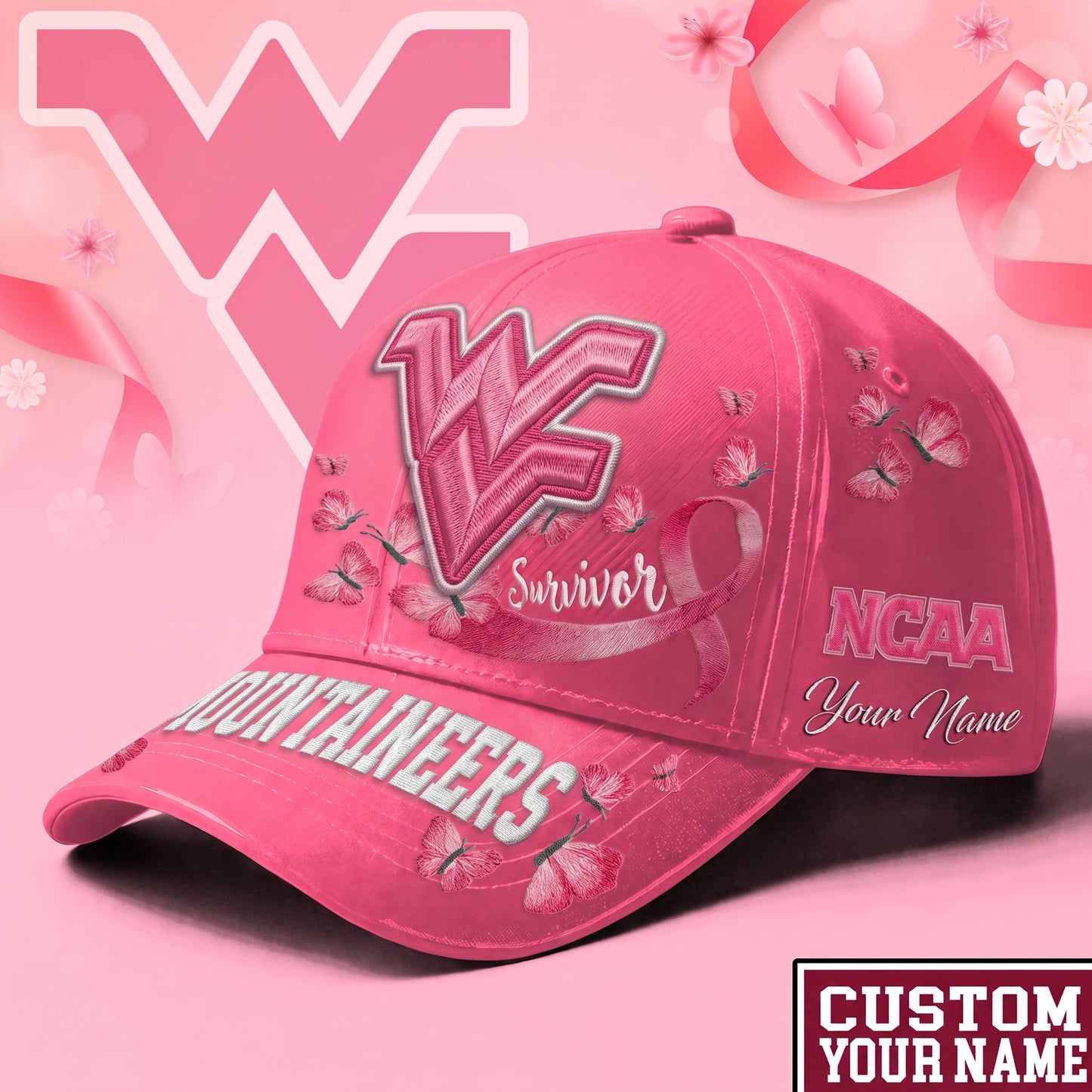 PREMIUM NCAA X WES EXCLUSIVE BREAST CANCER SURVIOR CAP