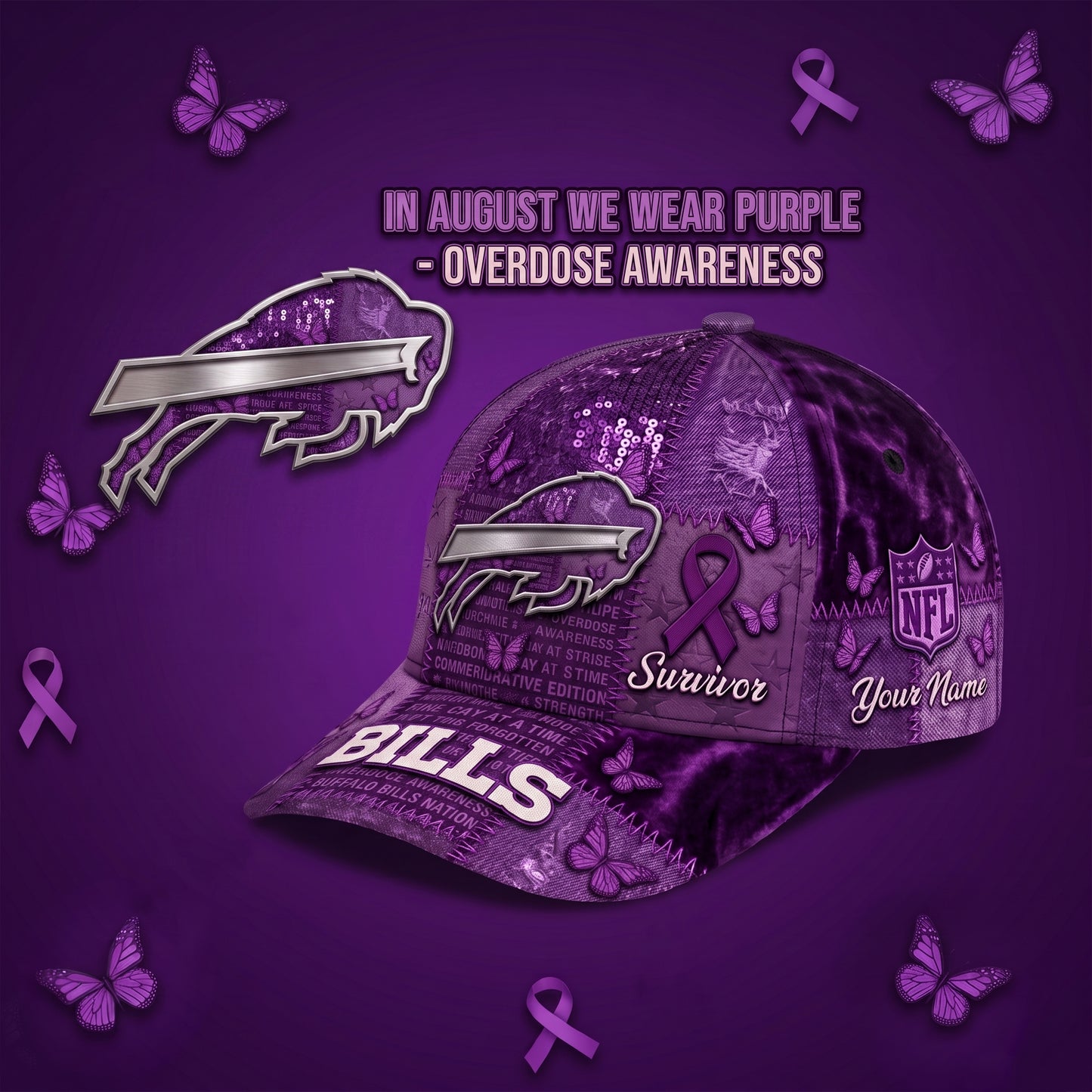 PREMIUM NFL X BB EXCLUSIVE OA PERSONALIZED CAP
