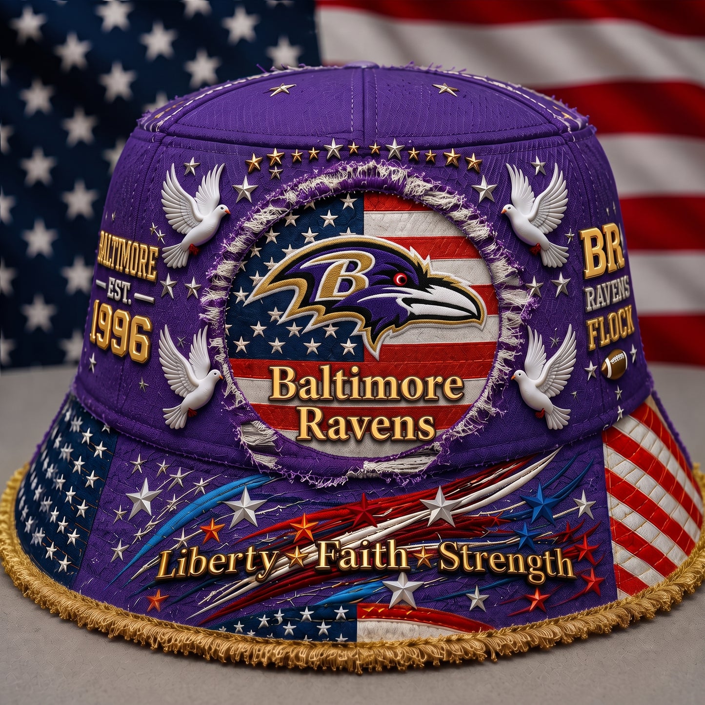 PREMIUM NFL X BR EXCLUSIVE BUCKET HAT FOR SUMMER HOLIDAY