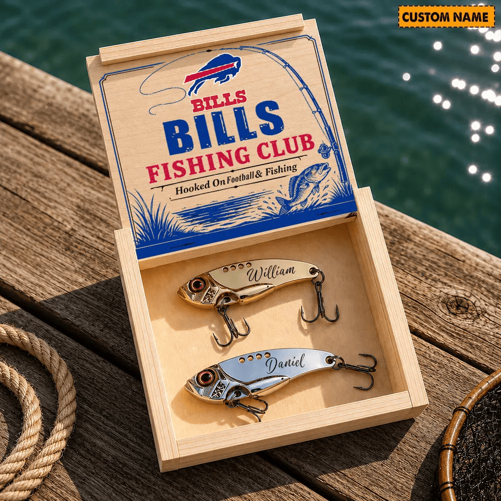 PREMIUM NFL X BUF Custom Name Fishing Lure Set Gift For Fan - Limited Edition 070726