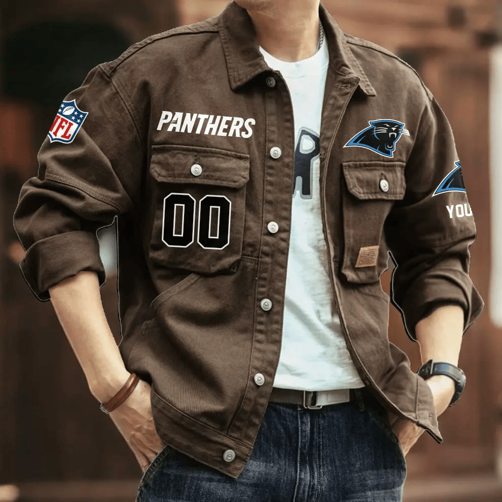 PREMIUM NFL X CP Men's Denim Autumn Jackets NDT VHM 090626