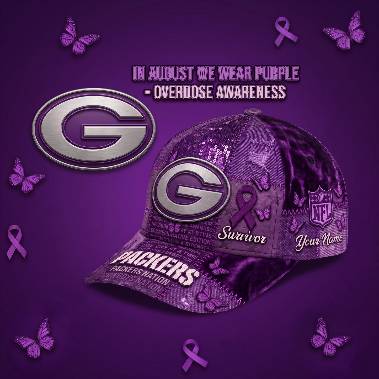 PREMIUM NFL X GBP EXCLUSIVE OA PERSONALIZED CAP