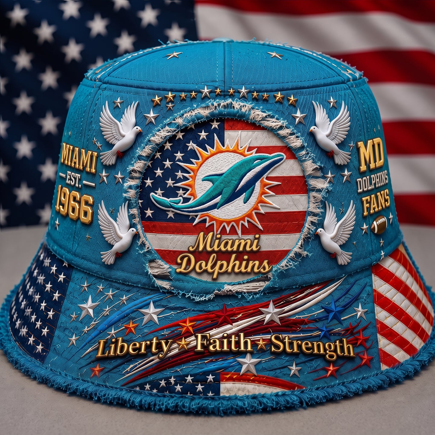 PREMIUM NFL X MD EXCLUSIVE BUCKET HAT FOR SUMMER HOLIDAY