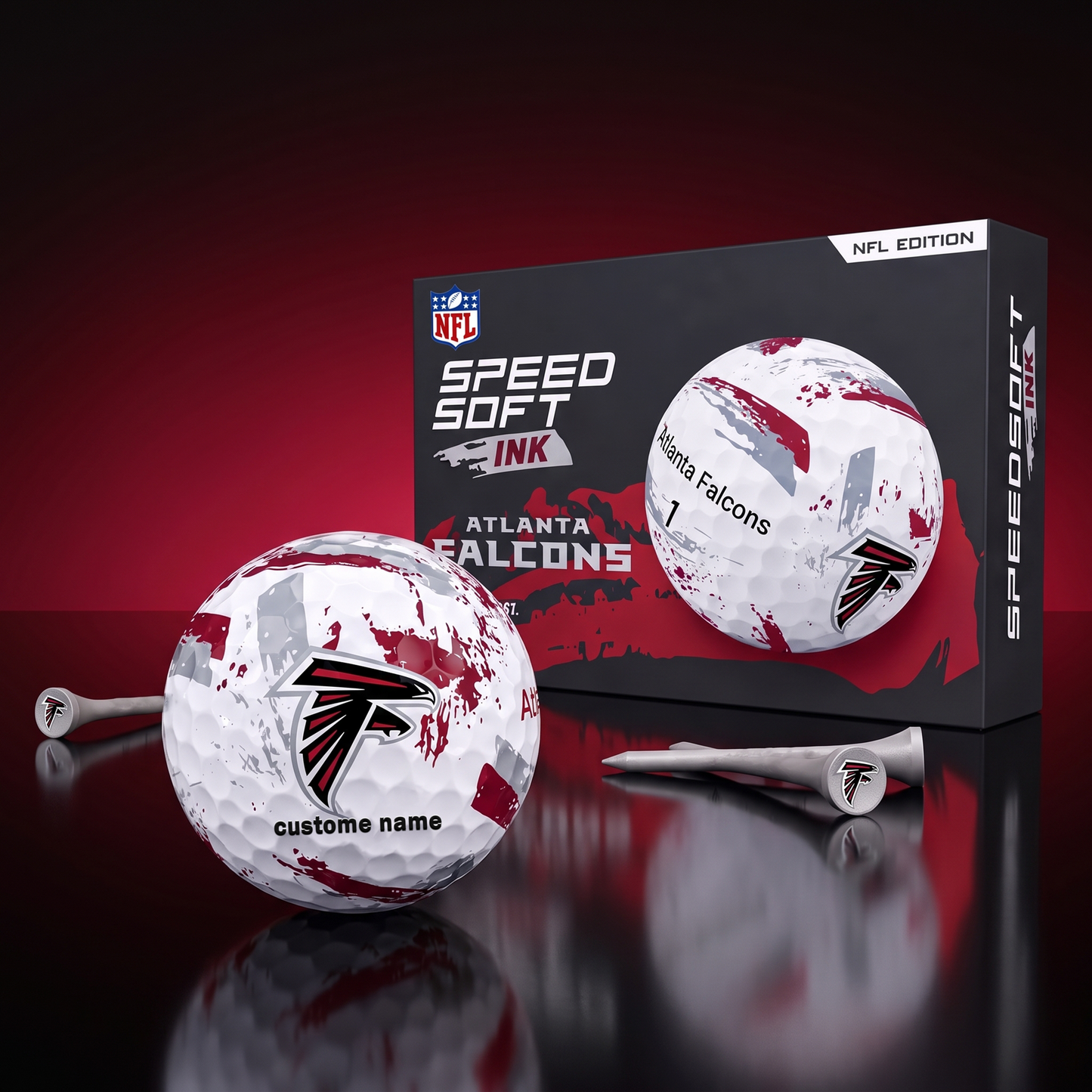 PREMIUM NFL x AF EXCLUSIVE Speedsoft Ink Golf Balls Set Limited Editions V3