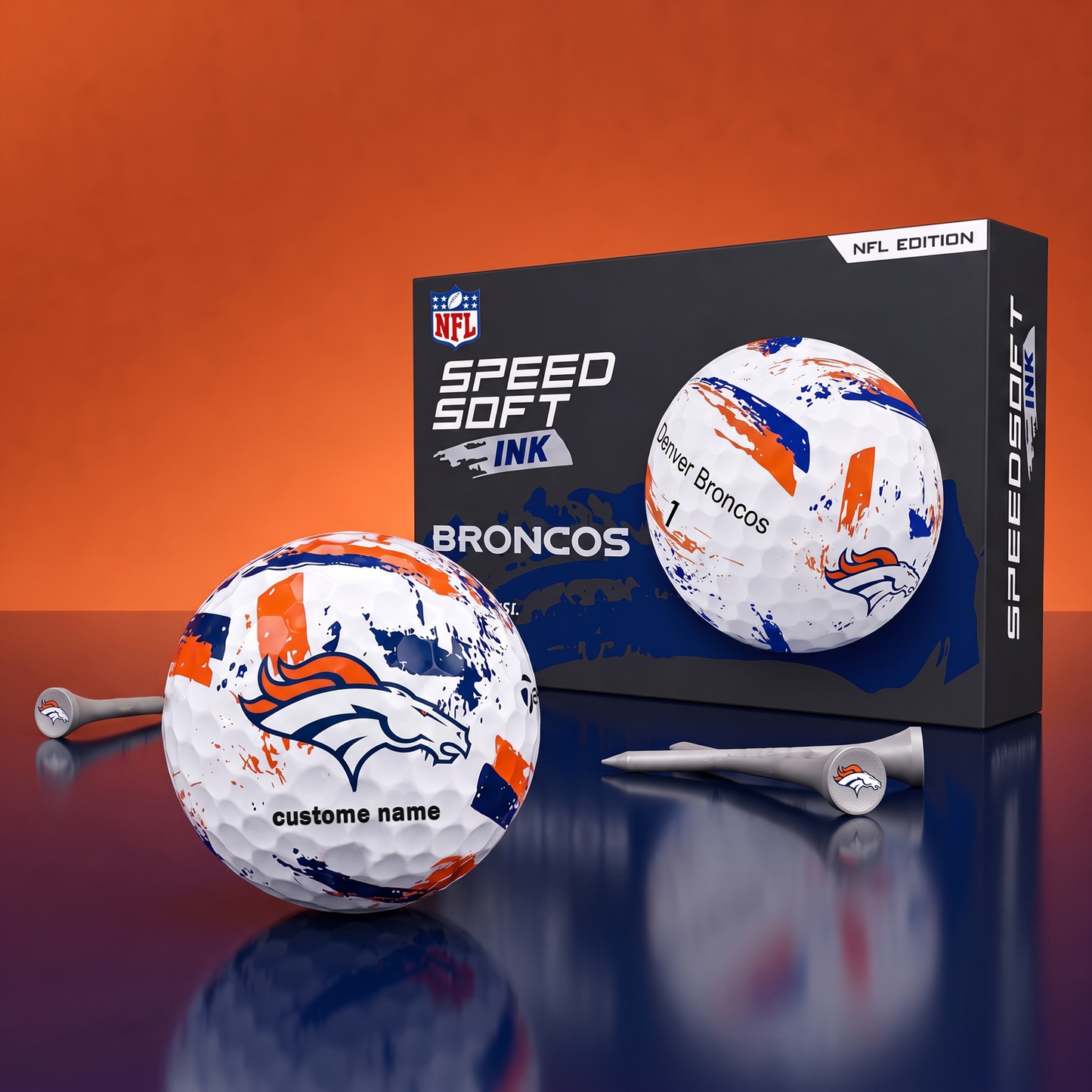 PREMIUM NFL x DB EXCLUSIVE Speedsoft Ink Golf Balls Set Limited Editions V3