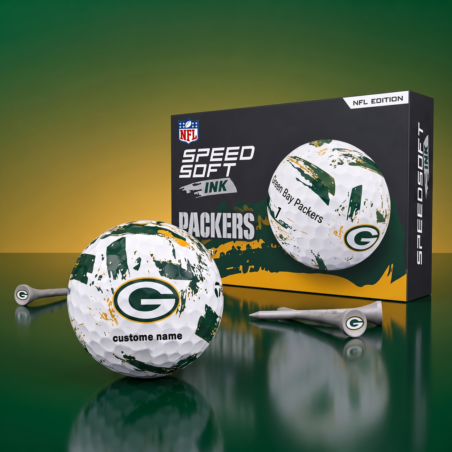 PREMIUM NFL x GBP EXCLUSIVE Speedsoft Ink Golf Balls Set Limited Editions V3