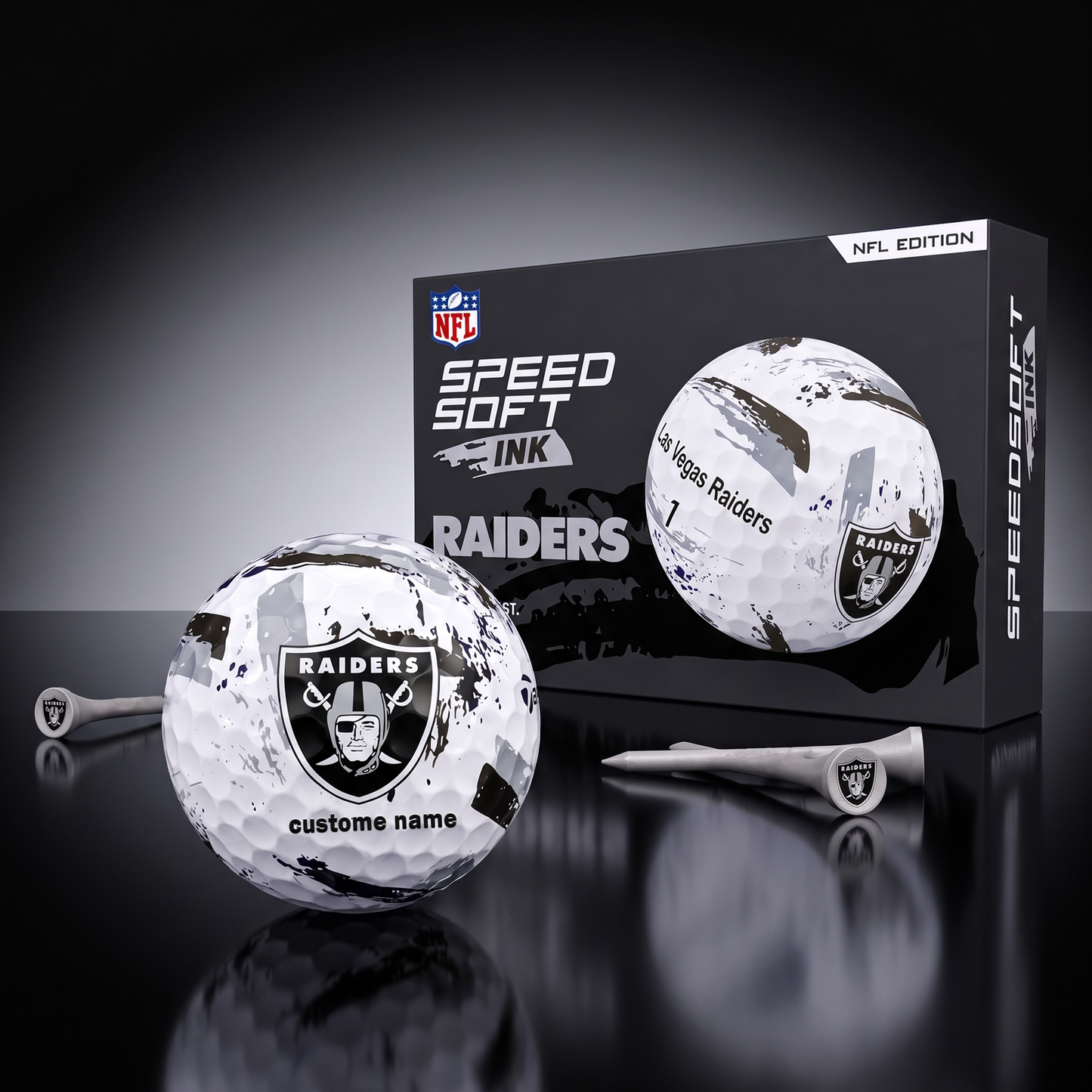 PREMIUM NFL x LVR EXCLUSIVE Speedsoft Ink Golf Balls Set Limited Editions V3