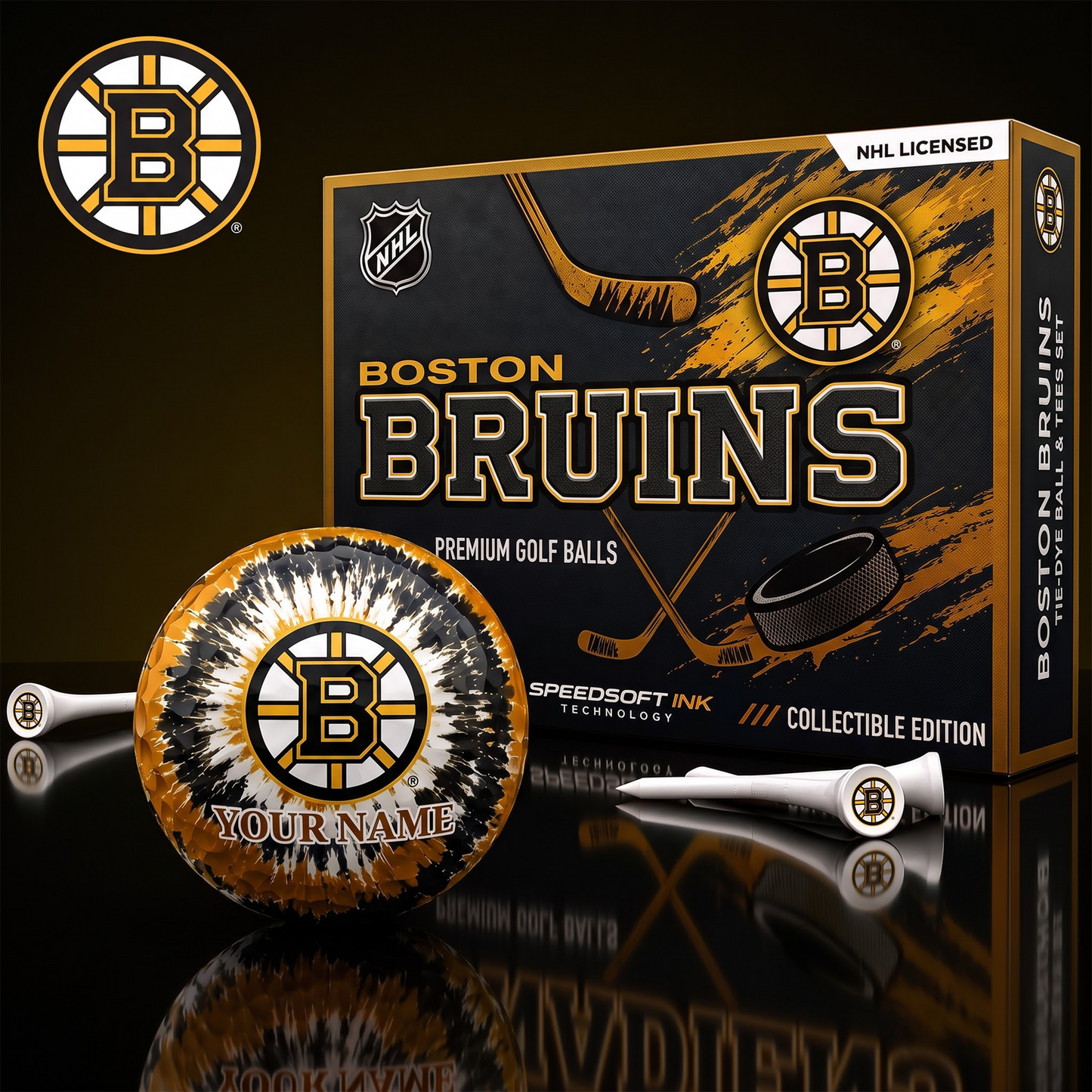 PREMIUM NHL X BB EXCLUSIVE PERSONALIZED TIE-Dye OLF BALL SET LIMITED EDTION