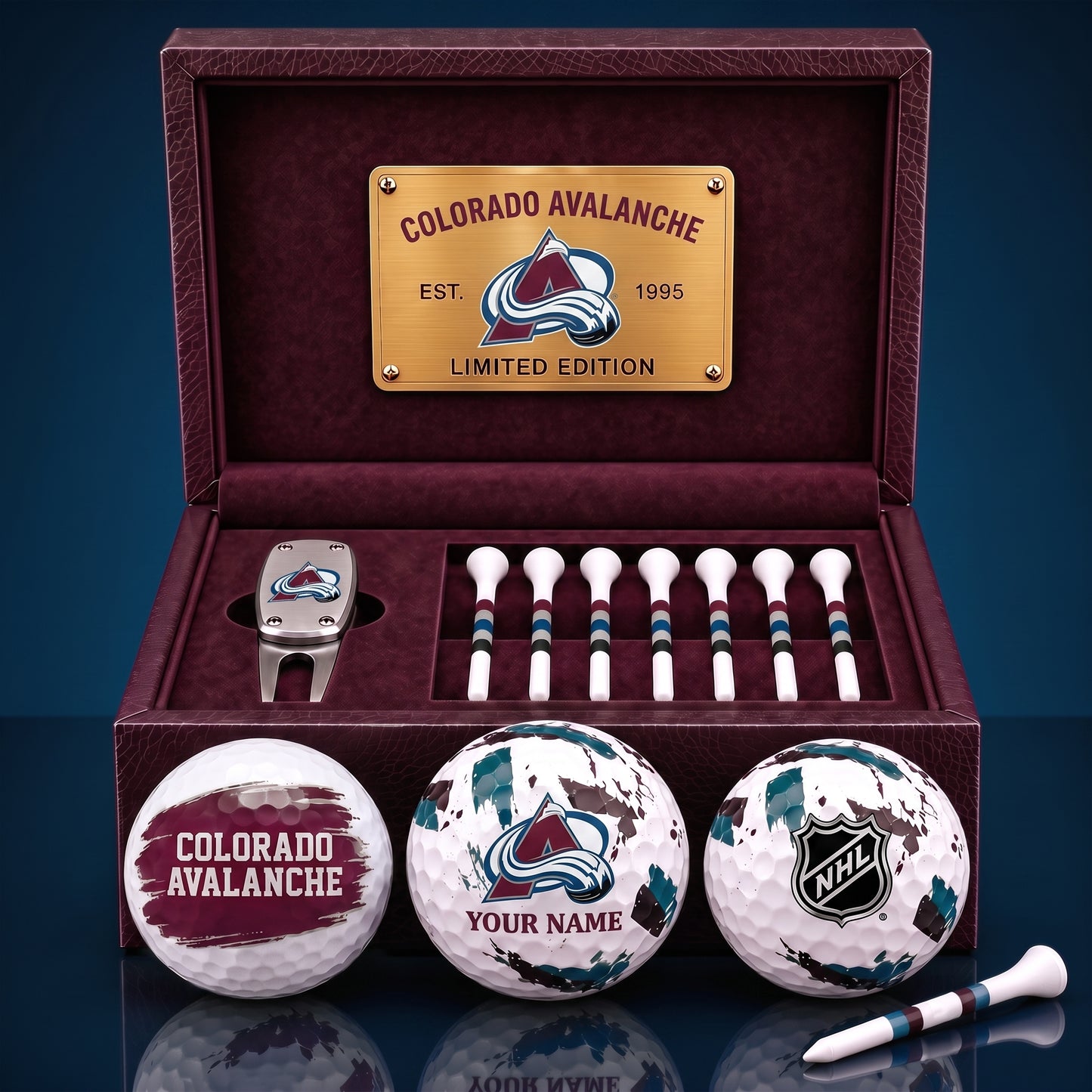 PREMIUM NHL X CA EXCLUSIVE PERSONALIZED GOLF BALL SET LIMITED EDTION