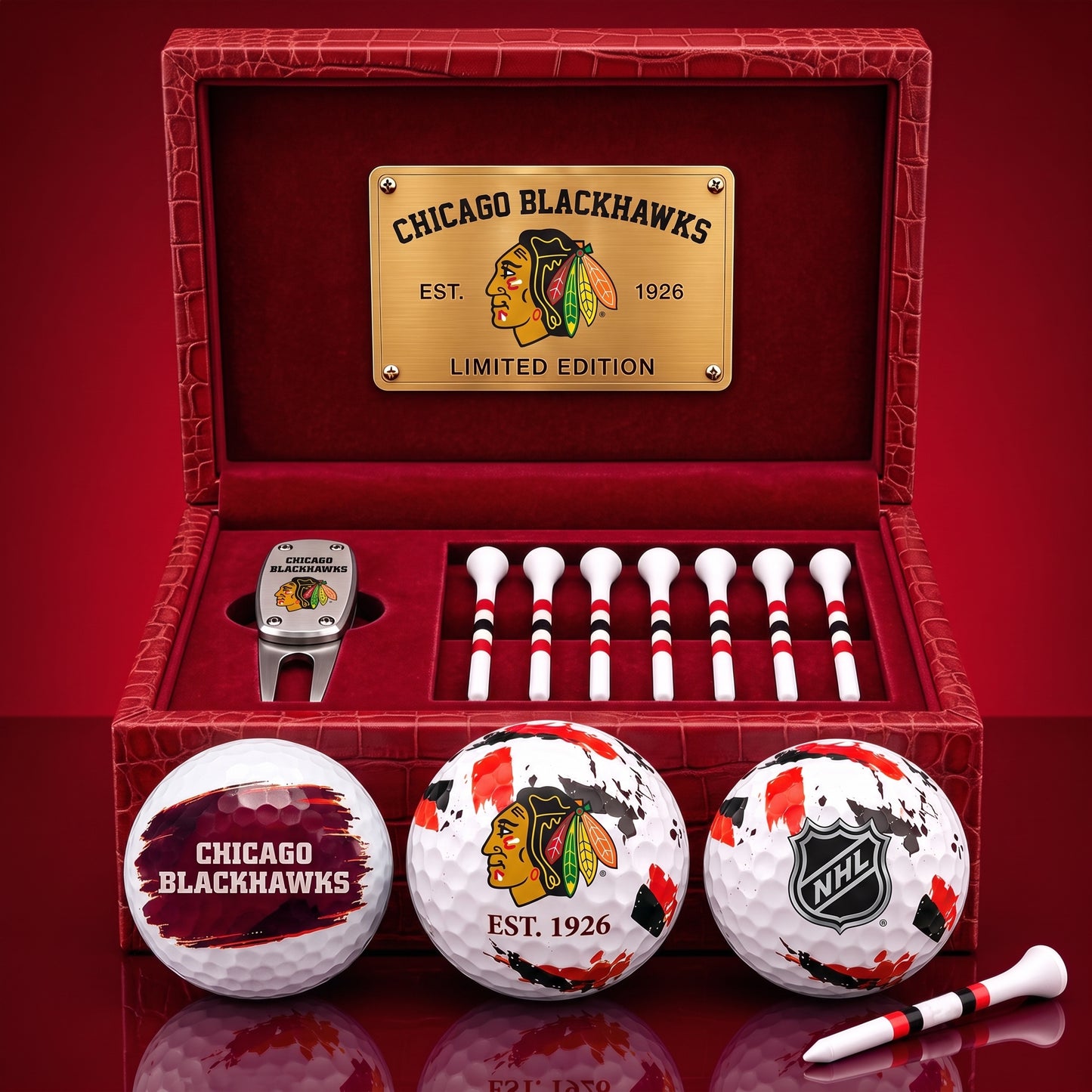 PREMIUM NHL X CB EXCLUSIVE PERSONALIZED GOLF BALL SET LIMITED EDTION