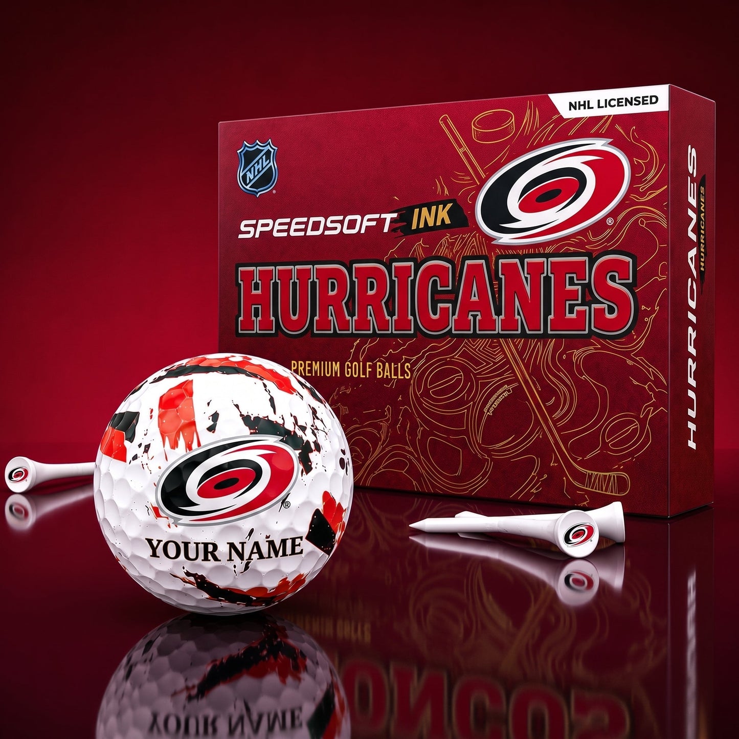 PREMIUM NHL X CH EXCLUSIVE PERSONALIZED GOLF BALL SET LIMITED EDTION