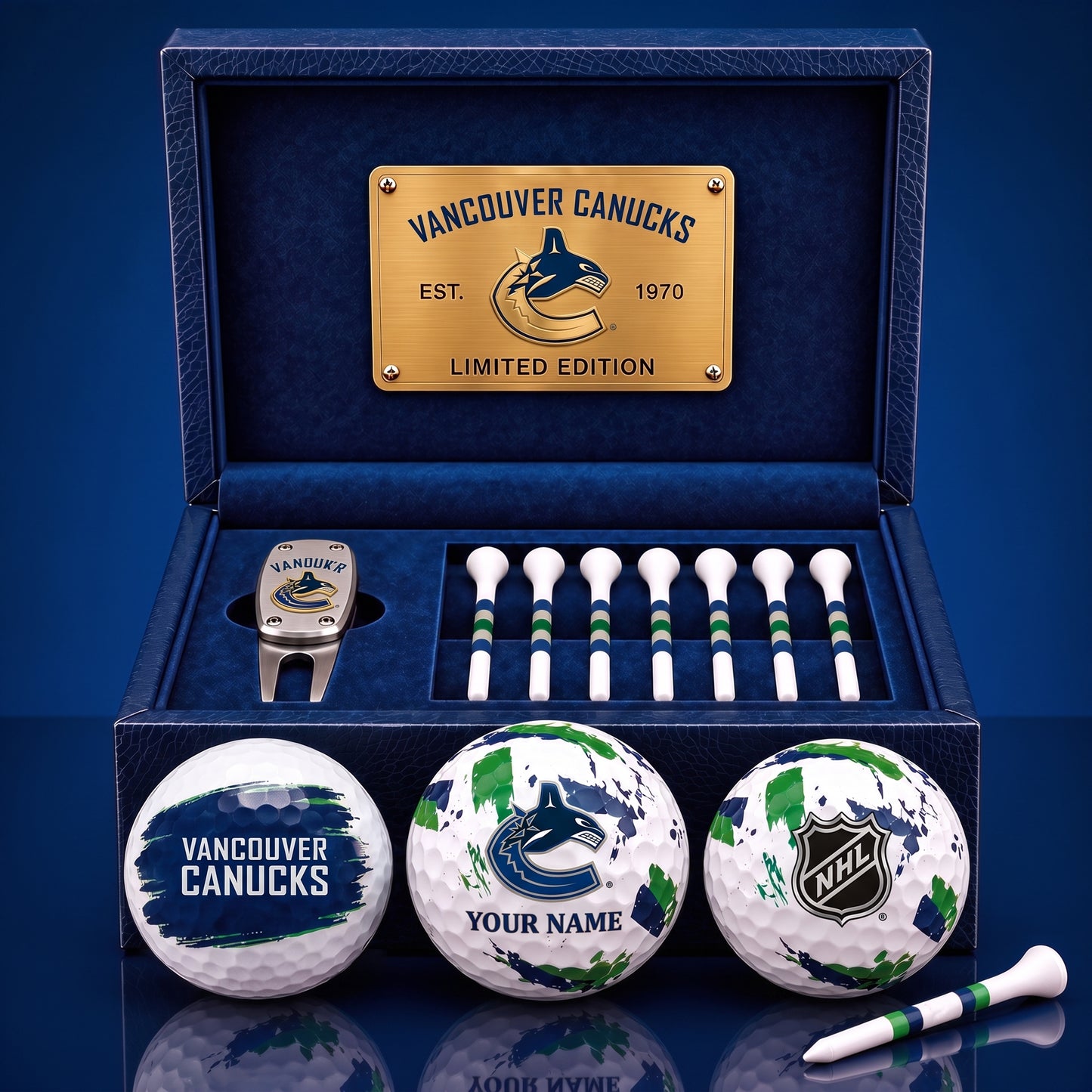 PREMIUM NHL X VC EXCLUSIVE PERSONALIZED GOLF BALL SET LIMITED EDTION