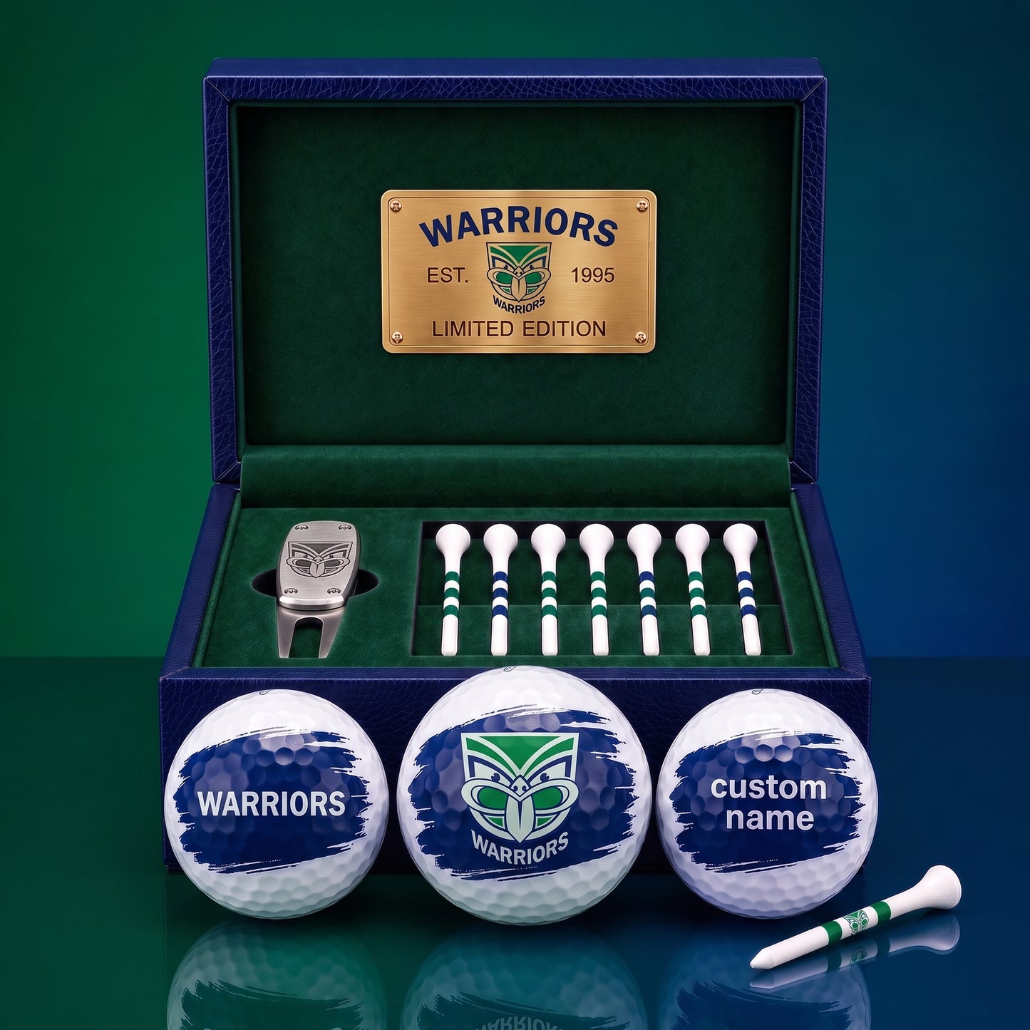 PREMIUM NRL X WAR EXCLUSIVE PERSONALIZED GOLF BALL SET LIMITED EDTION
