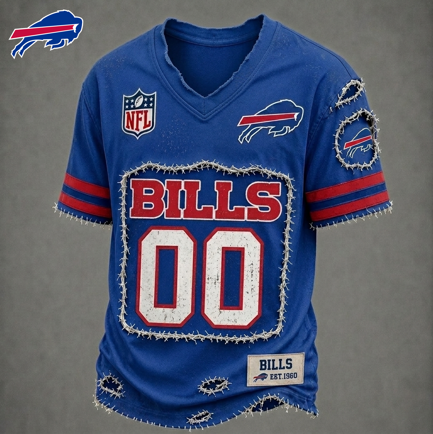 PREMIUM NFL X BB LUXURY V-NECK T-SHIRT CUSTOME NUMBER FOR SEASON SUMMER NDT VHM 200626