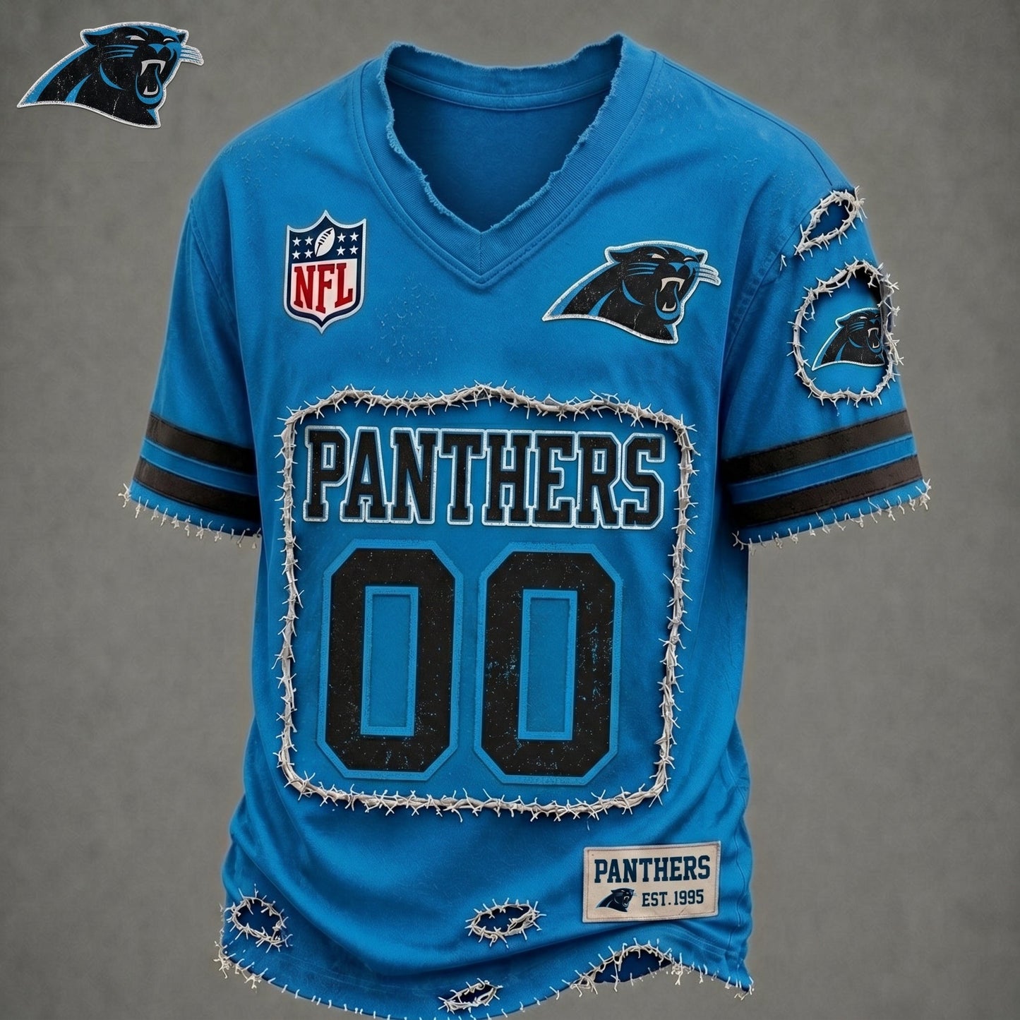 PREMIUM NFL X CP LUXURY V-NECK T-SHIRT CUSTOME NUMBER FOR SEASON SUMMER NDT VHM 200626