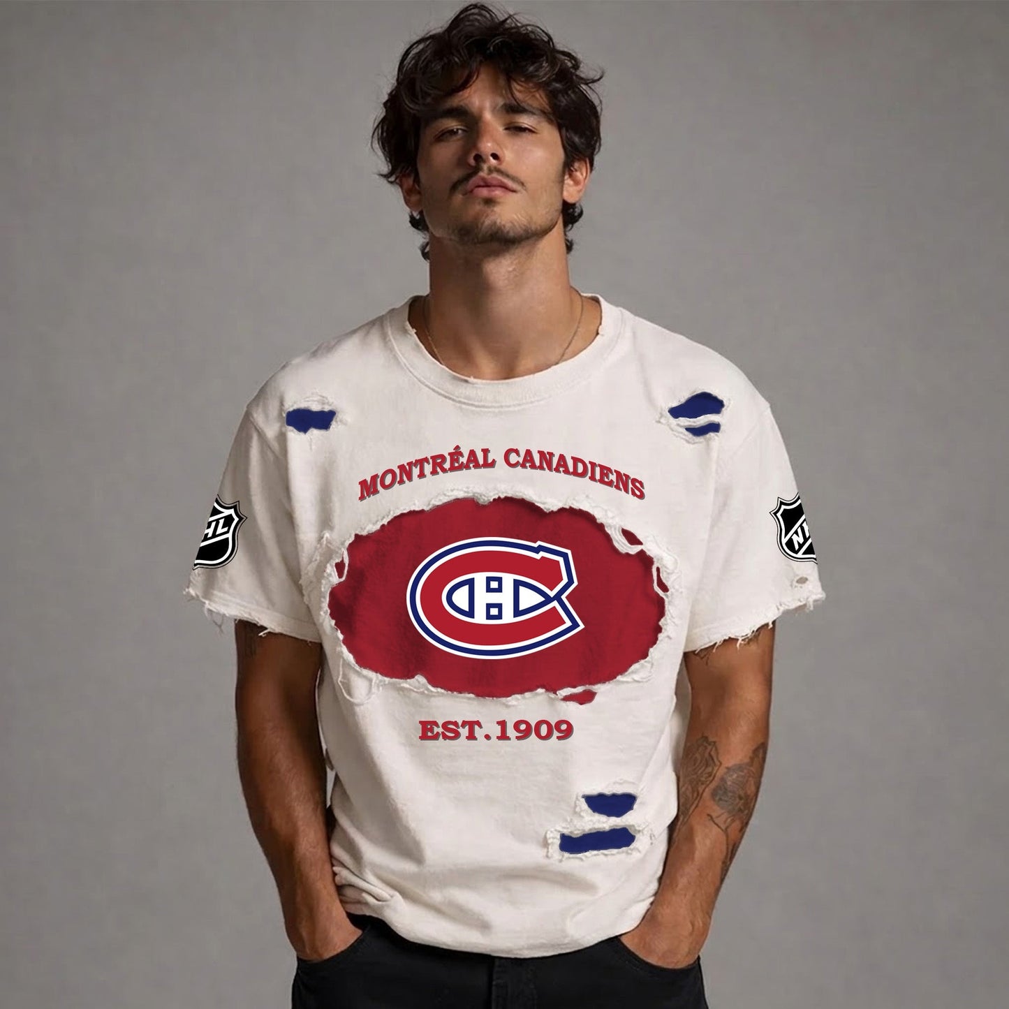 PREMIUM NHL x MC RETRO WASH SHIRT NDT NTN 080426