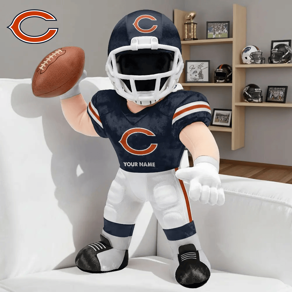 PREMUM NFL X CHI Players Custom Shape Pillow Custom Name Gifts FOR FAN