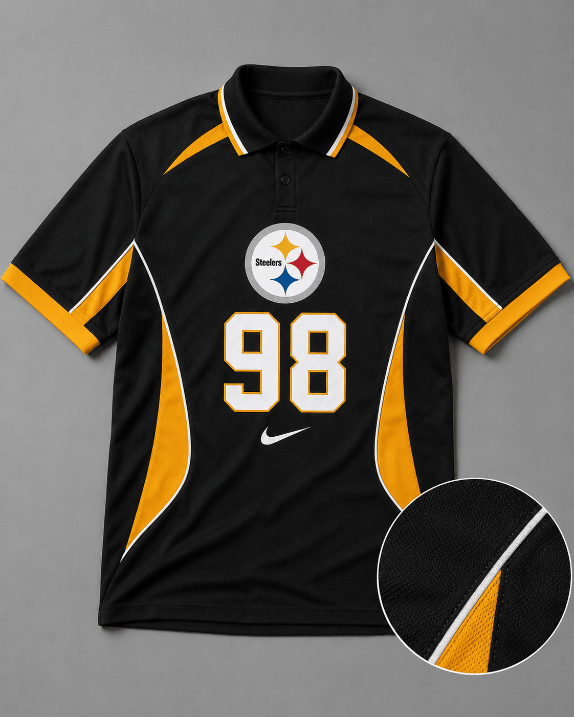 PS Premium NFL Custom Number Sports Style Polo Shirt
